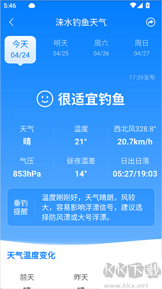 当准天气