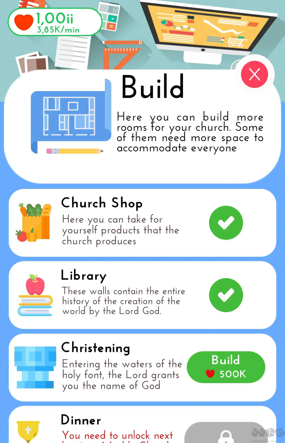 闲散教会大亨(Idle Church Tycoon)