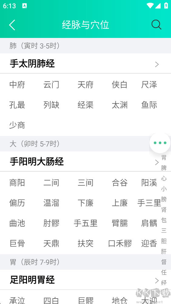 经络穴位图解