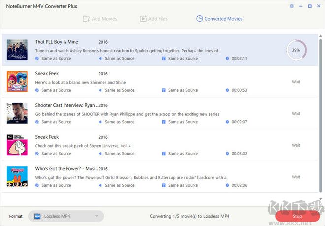 NoteBurner Video Converter(M4V格式转换器)