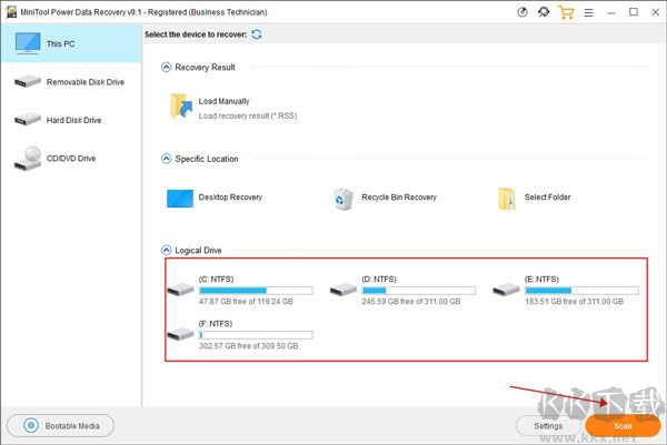 迷你兔数据恢复软件(MiniTool Power Data Recovery)