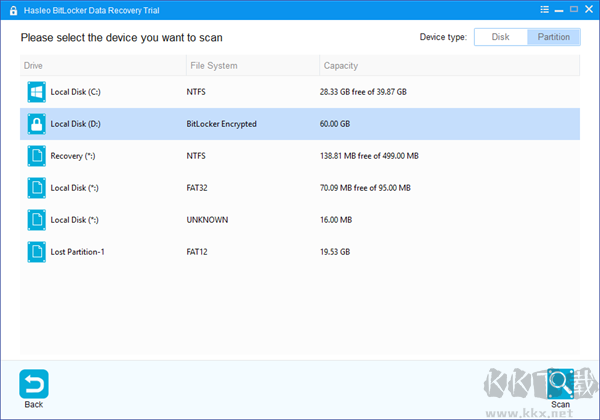 Hasleo BitLocker Data Recovery(数据恢复软件)