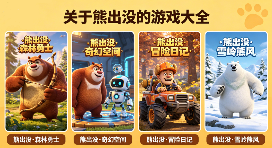 关于熊出没的游戏大全