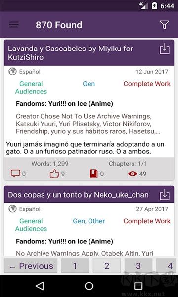 Fanfic Pocket Library安卓版