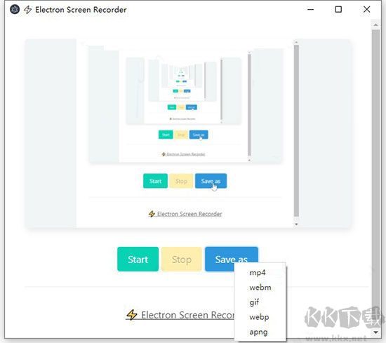 electron screen recorder(屏幕录制软件)
