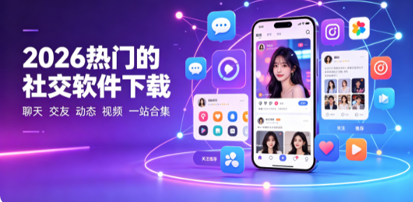 社交软件排行榜-手机社交软件推荐-2026热门的社交软件下载