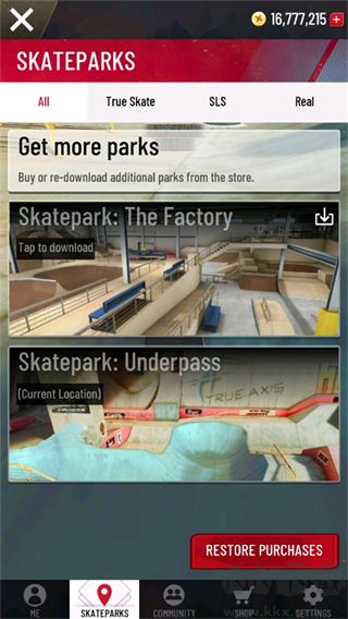 True Skate全解锁版