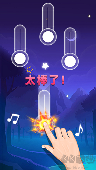 节奏的钢琴白块