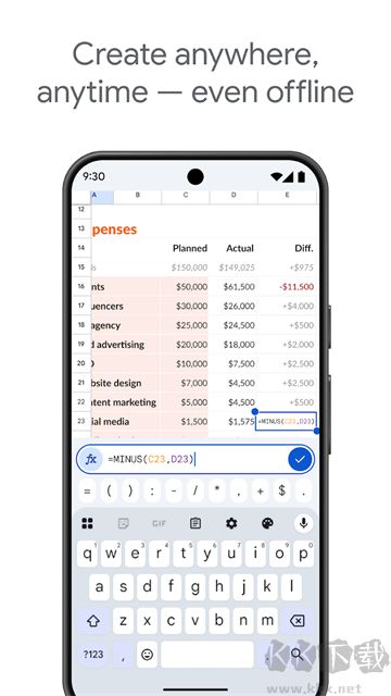 google表格免费版