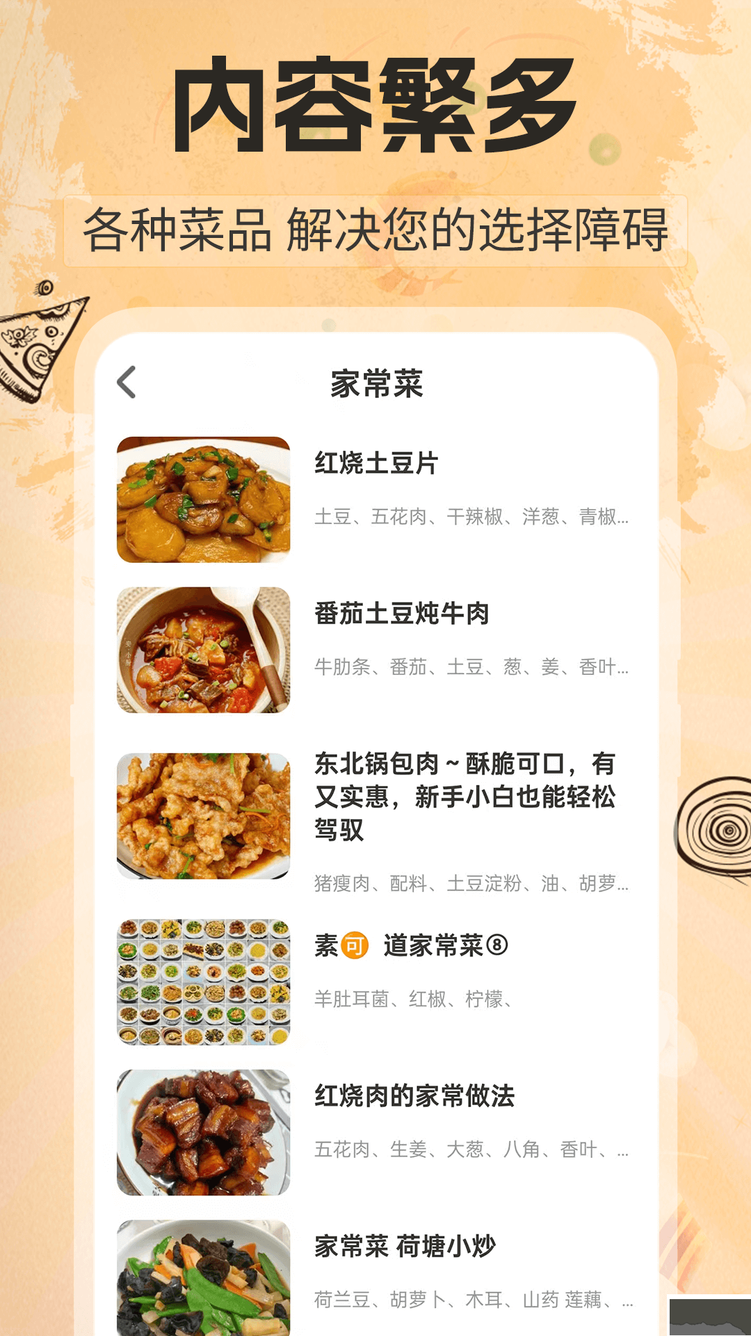 家常美食菜谱