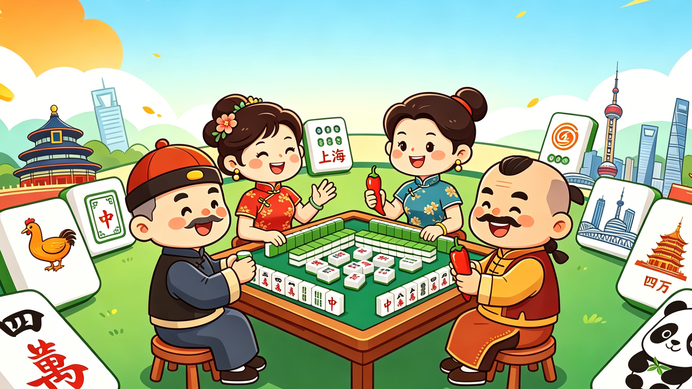 本土特色棋牌合集-收录全国各地地道棋牌玩法-方言配音复刻线下打牌氛围