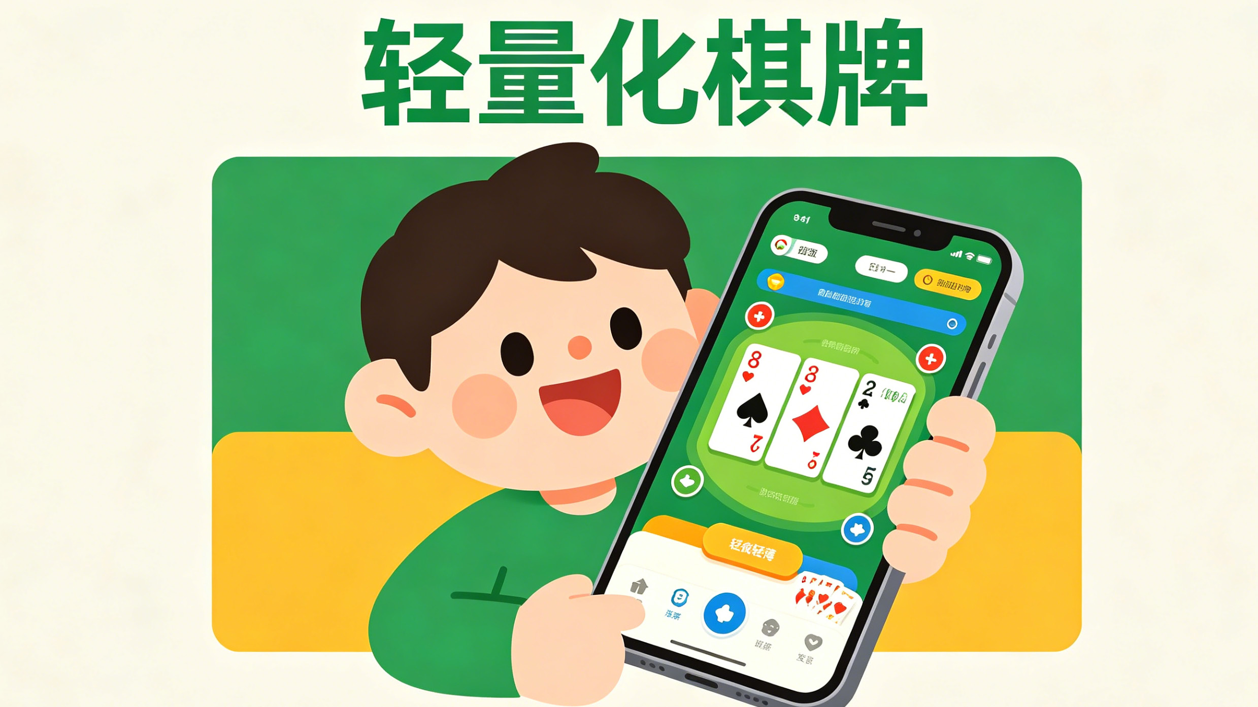 轻量化棋牌游戏大全-低内存适配各类安卓机型-无广告纯净运行不易闪退