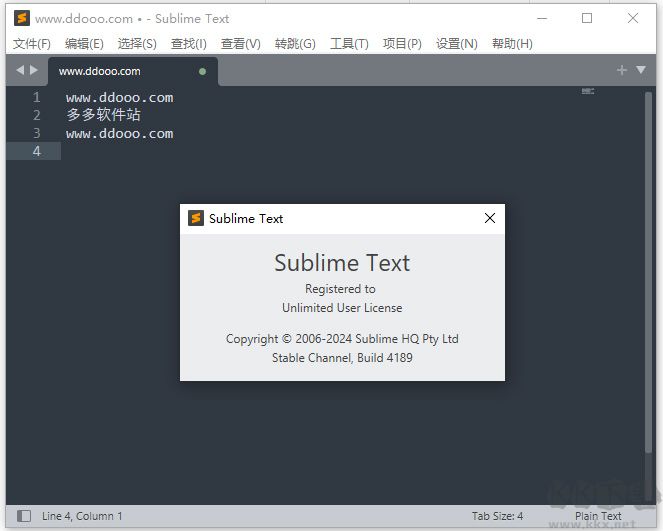 Sublime Text 4