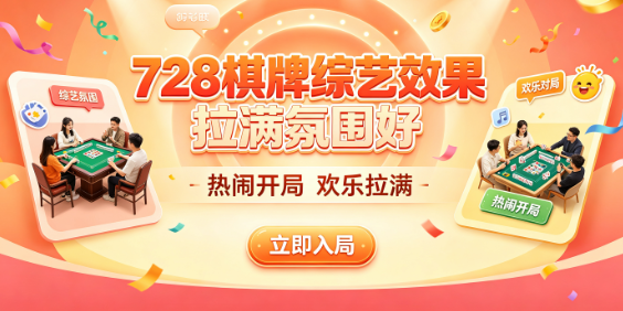 728棋牌对局氛围欢乐有趣