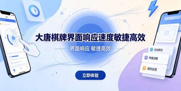 大唐棋牌点击触控流畅跟手自然