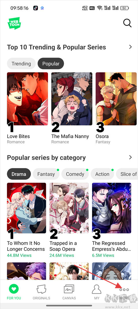 Webtoon漫画中文版