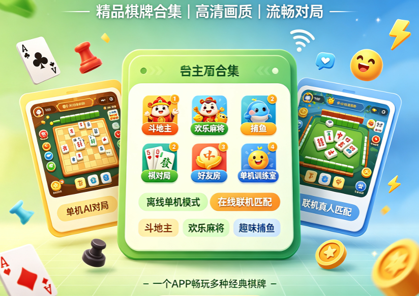 手机棋牌游戏大厅合集