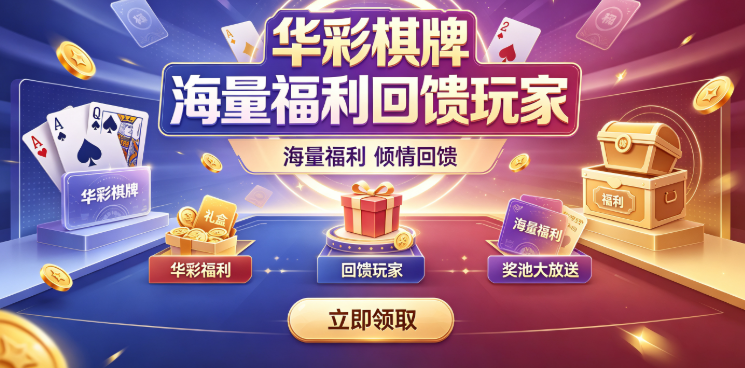 华彩棋牌海量福利回馈玩家-华彩棋牌打造与众不同全新体验-华彩棋牌线上真人玩家竞技