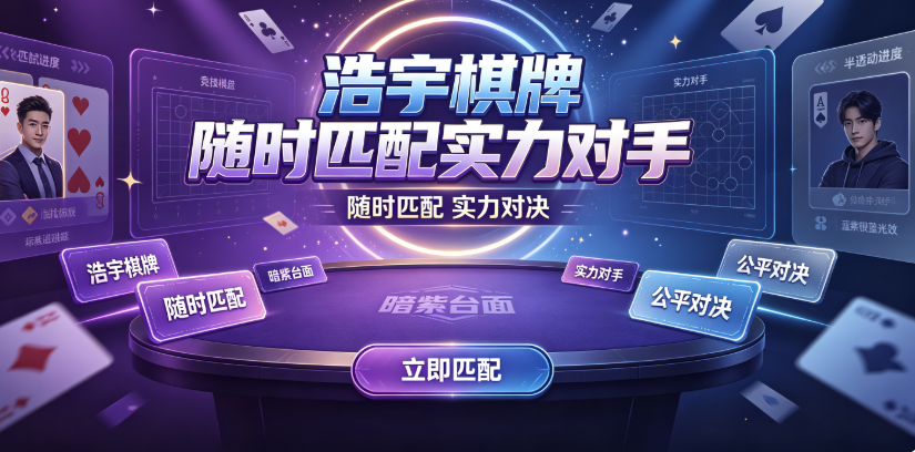 浩宇棋牌随時匹配實力對手-浩宇棋牌出牌時機靠判斷-浩宇棋牌手氣差别上頭