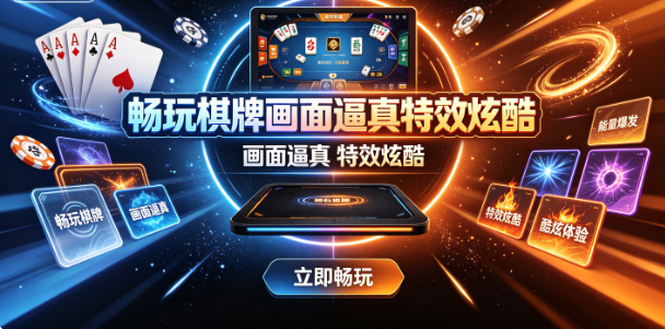 畅玩棋牌画面逼真特效炫酷-畅玩棋牌背景音乐轻松好听-畅玩棋牌音效带感沉浸投入