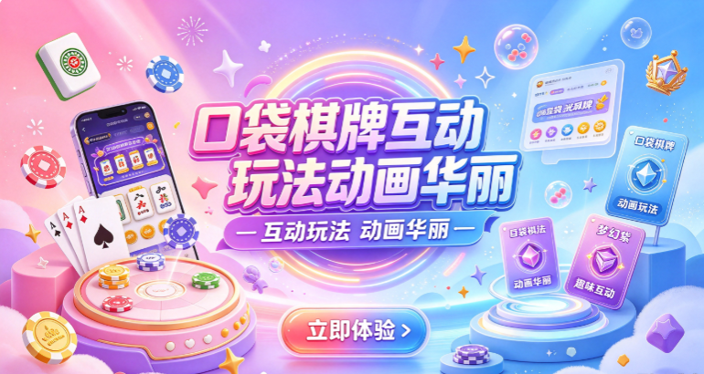 口袋棋牌互动玩法动画华丽-口袋棋牌正宗玩法满足挑战-口袋棋牌超多福利好礼不断