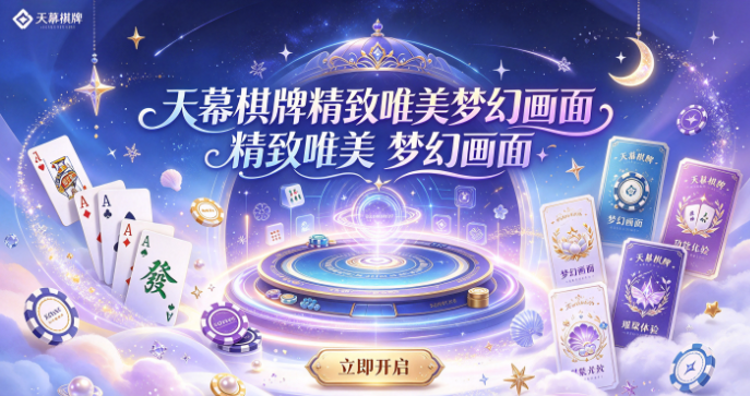天幕棋牌精致唯美梦幻画面-天幕棋牌悦耳背景音乐沉浸-天幕棋牌真人对战火热较劲