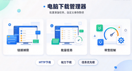 好用电脑下载工具推荐‑批量文件下载管理器合集‑电脑大文件加速下载软件大全
