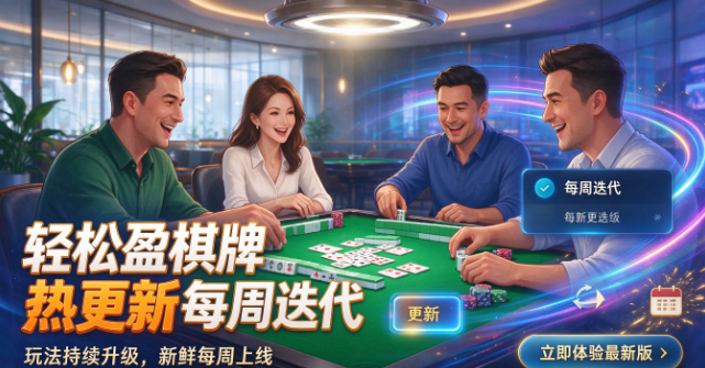 轻松盈棋牌热更新每周迭代-轻松盈棋牌杜绝卡顿闪退延迟-轻松盈棋牌专业教程实战指导
