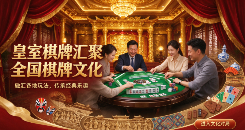 皇室棋牌汇聚全国棋牌文化-皇室棋牌经典根基创新羽翼-皇室棋牌地域特色归属感