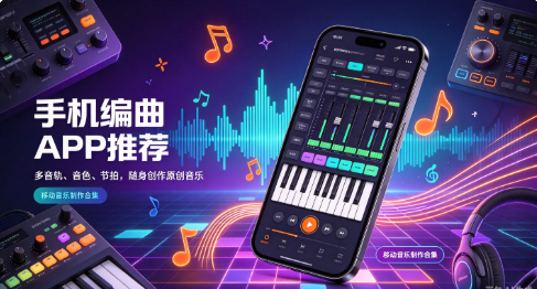 手机编曲APP合集‑移动端写歌作曲工具汇总‑随身音乐创作软件推荐
