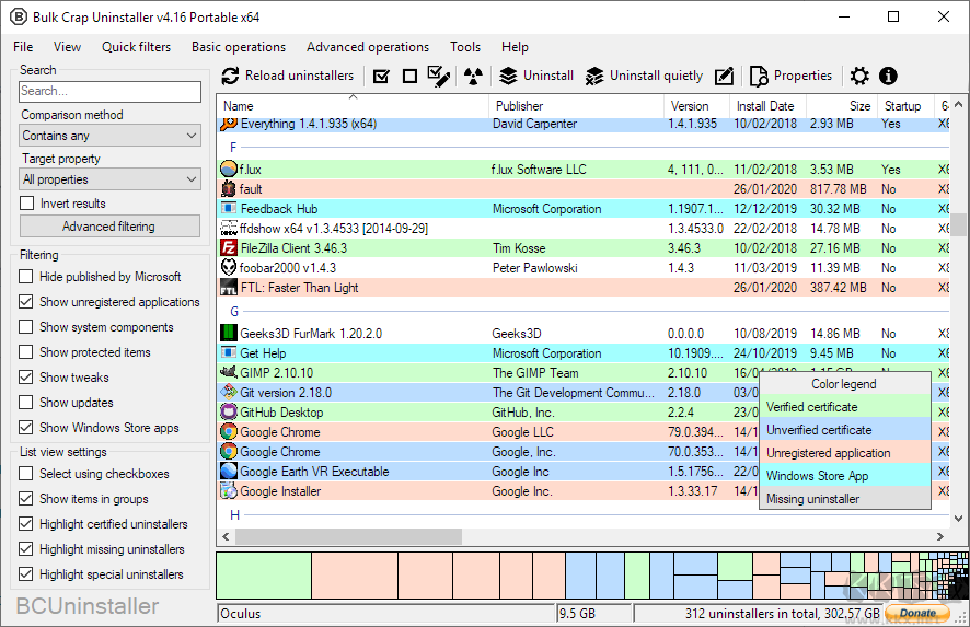 Bulk Crap Uninstaller(批量卸载软件)