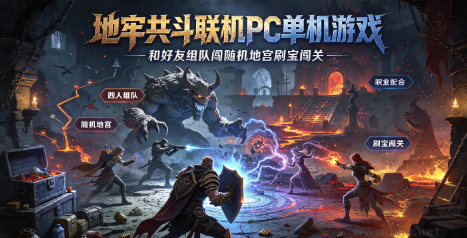 地牢共斗联机PC单机游戏｜和好友组队闯随机地宫刷宝闯关
